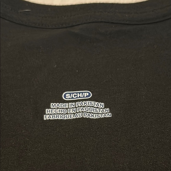 Black Multicolored Sleeveless Crew Neck T-Shirt - Picture 2 of 4